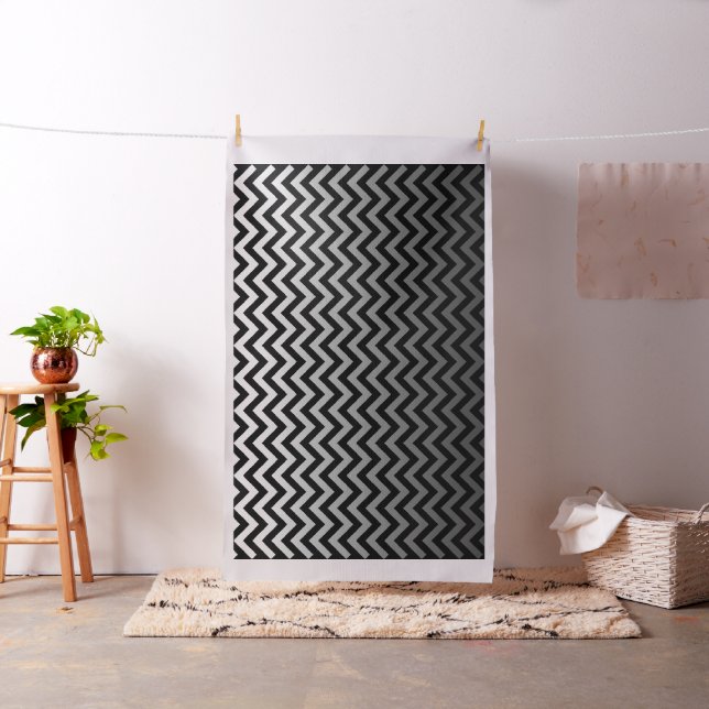 Tela Patrón ZIGZAG - gradientes grises + tu trasero. (In Situ)