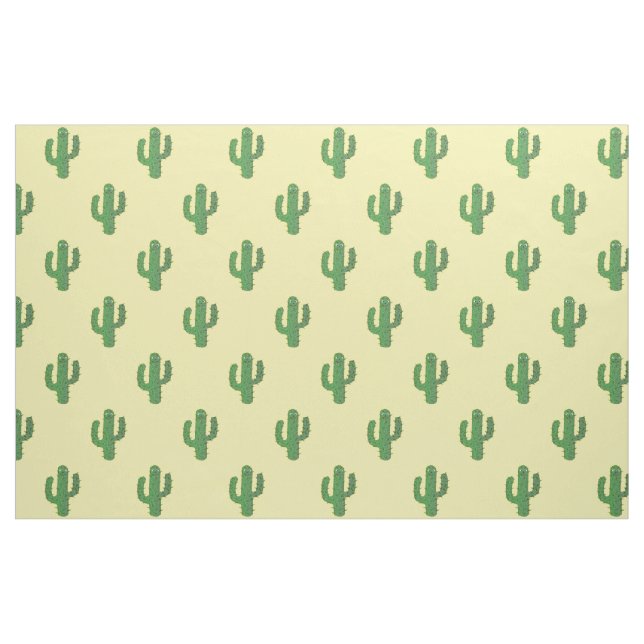 Tela Patroneado Día de los Muertos Cactus Feliz ("Cuarto gordo" (fat quarter))