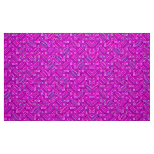 Tela Patrones geométricos rosados