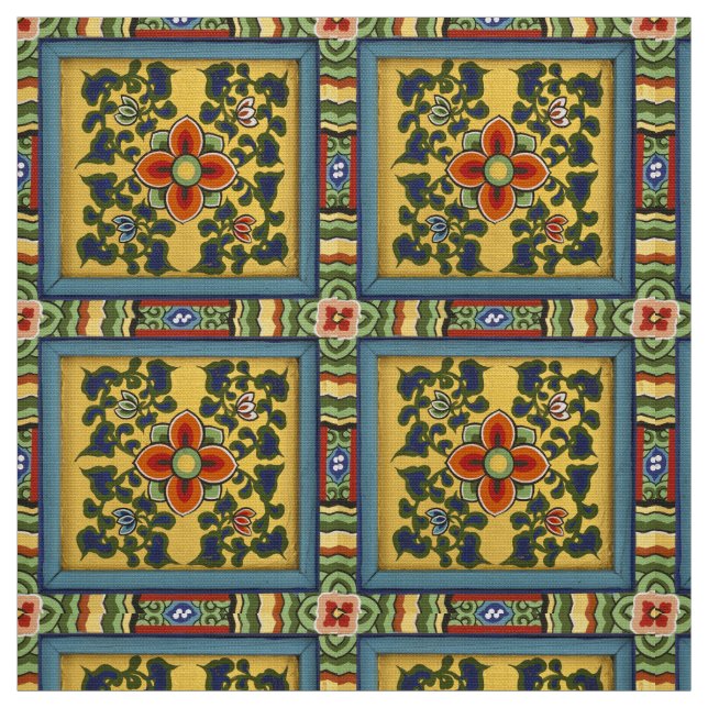 Tela Patrones tradicionales Textos murales (Retal)