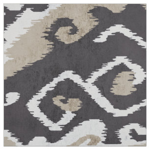 Tela Patrones tribales beige blanco neutro
