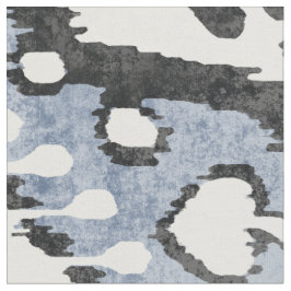 Tela Patrones tribales de ikat blanco azul pálido neutr