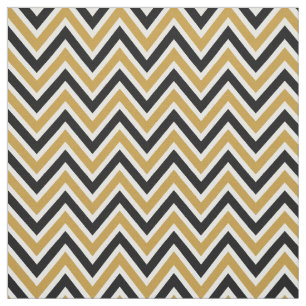 Tela Pattern Chevron Black & Gold