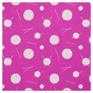 Tela Patterned Lover de punto blanco rosado
