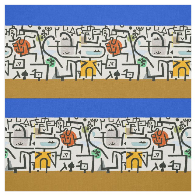 Tela Paul Klee Rich Harbor Abstrae Expressionismo (Retal)