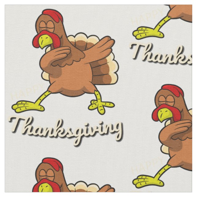 Tela pavo de los dabbing (De cerca)