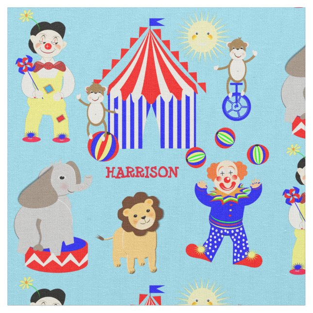 Tela Payasos Personalizados de carpas de circo y animal (De cerca)