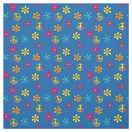 Tela Paz hippie y ducha de flores