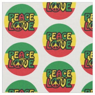 Tela PAZ y AMOR, estilo reggae