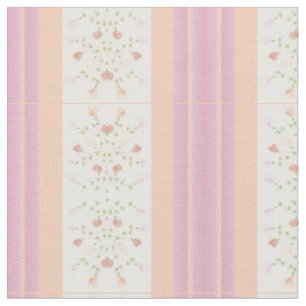 Tela Peach Pastel y Stripe Rosa