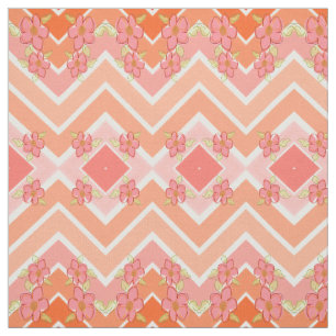 Tela Peach with Coral