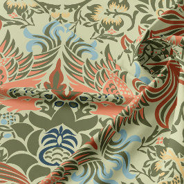Tela Peacock y dragón de William Morris