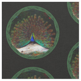 Tela Peacock y mariposa de pavo real