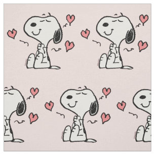Tela Peanuts   Snoopy Corazones