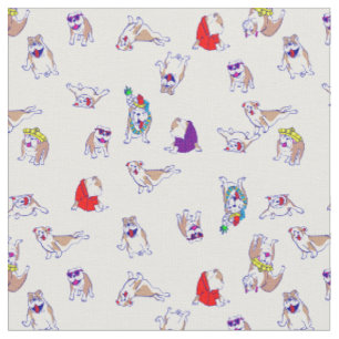 Tela peculiar bulldog tonto divertido perro perrito cap
