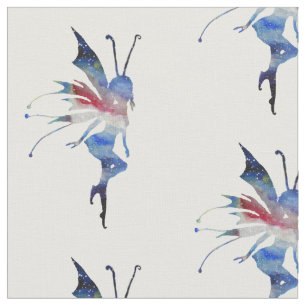 Tela peinada acuarela de hadas del algodón (56"