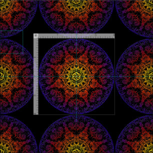 Tela peinada Chakra del algodón de Kala (56"