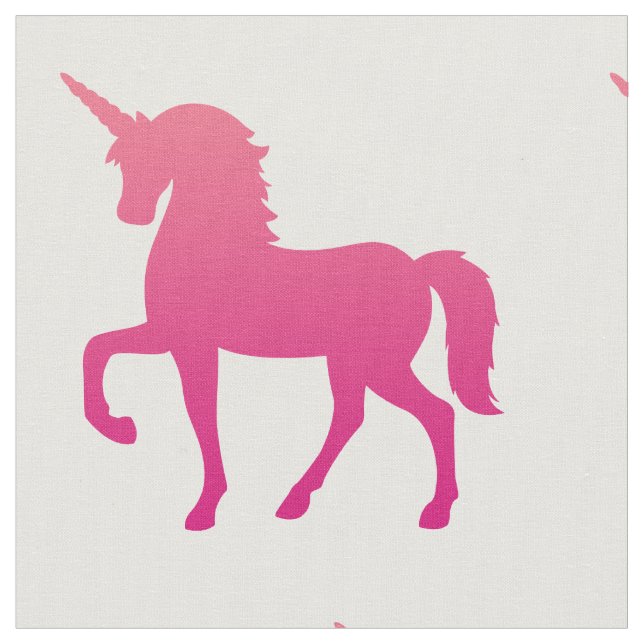 Tela peinada unicornio rosado del algodón (56" (De cerca)