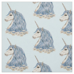 Tela Pelo del azul del unicornio