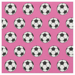Tela Pelota de fútbol rosa de bonito