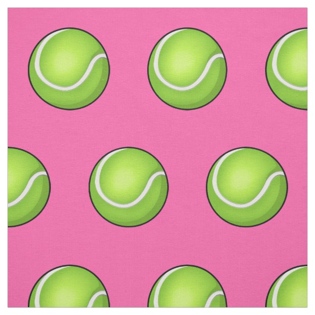 Tela Pelota de tenis rosada (Retal)