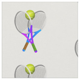 Tela Pelota de tenis y raquetas