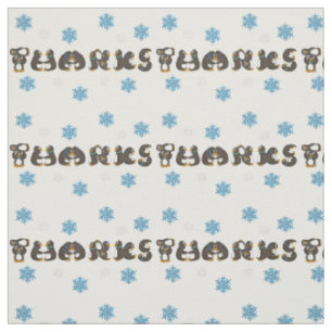 Tela Penguin Gracias A Snowflake Winter