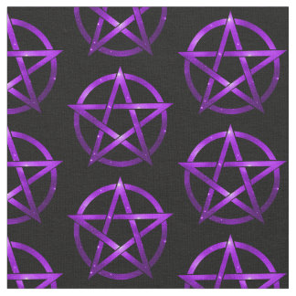 Tela Pentáculos místicos púrpura en Black Cheeky Witch®