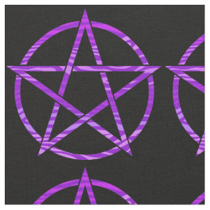 Tela Pentagram púrpura de la cebra