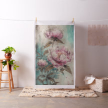 Peonies pintados - Tejido