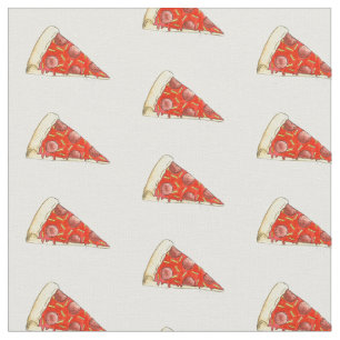Tela Pepperoni Cheese Pizza Slice Tejido de Alimentos