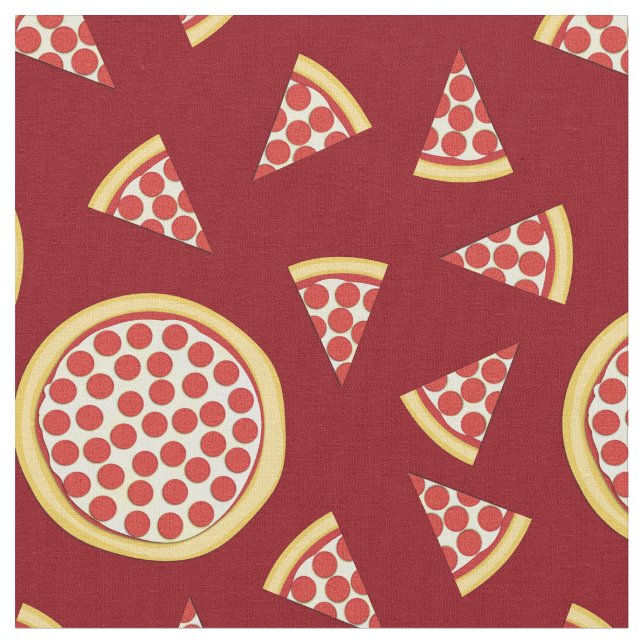 Tela Pepperoni Pizza Cute Food Kids (De cerca)