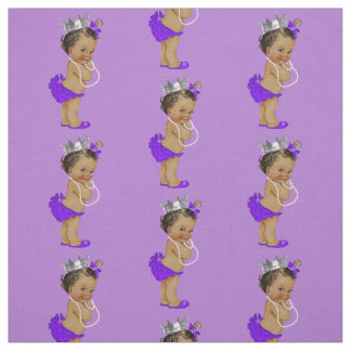 Tela Pequeña Princesa de la etnia vintage morada