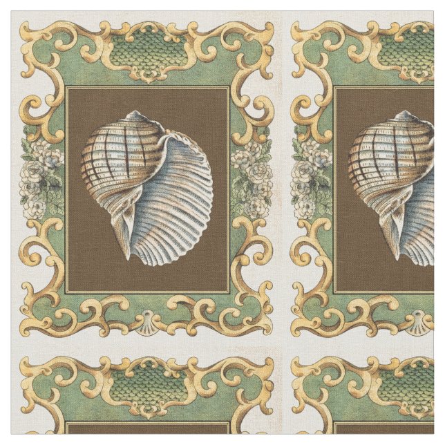 Tela Pequeñas conchas de sirena (De cerca)