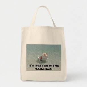 TELA PEQUEÑO BOLSO DE COMPRAS DE BAHAMAS
