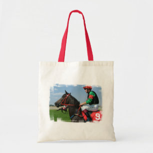 Tela Pequeño bolso de la lona del jinete y del caballo