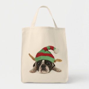 Tela ¡Pequeño bolso del ayudante de Santa! ¡Bolso de