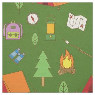 Tela Pequeño Camping Infantil Habitación Decoración Ver