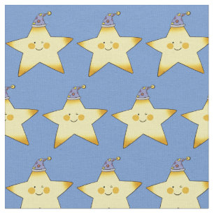 Tela pequeño cuarto de niños amarillo de la estrella