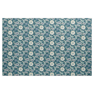 Tela Pequeño marroquí Paisley BOHO moderno floral del