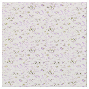 Tela Pequeño Pastel Morado Floral