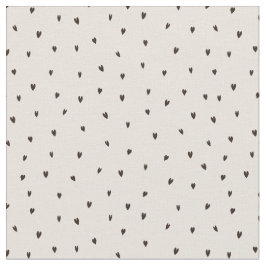 Tela Pequeños corazones negros en luz