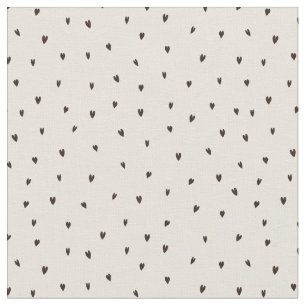 Tela Pequeños corazones negros en luz