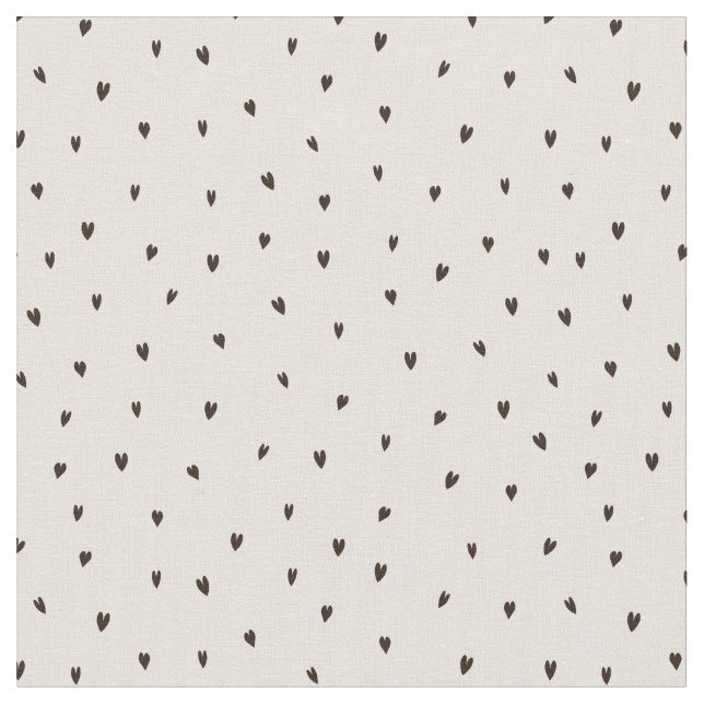 Tela Pequeños corazones negros en luz (De cerca)