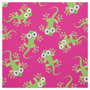 Tela Pequeños lagartos Niños Personalizados de Gecko Ch
