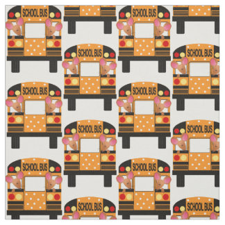 Tela Pequeños ratones que montan Schoolbuses