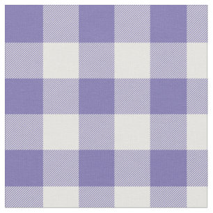 Tela Periwinkle y White Gingham Plaid