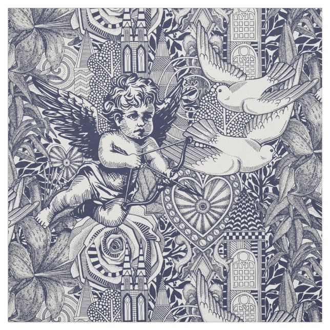 Tela perla azul marino de máxima capitalización valenti (Retal)