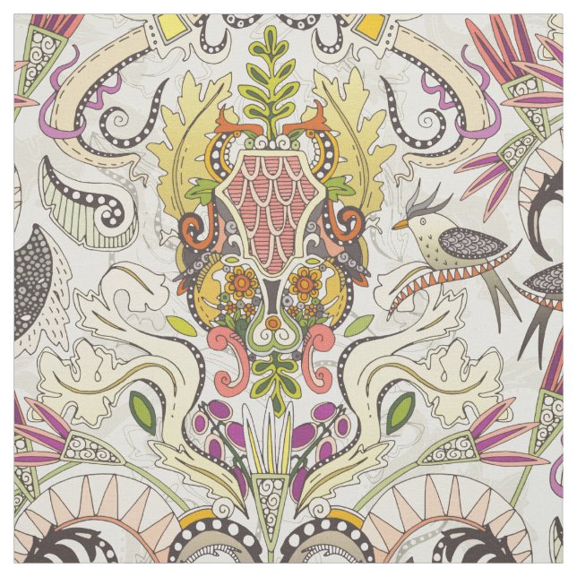Tela perla boho rococo (Retal)