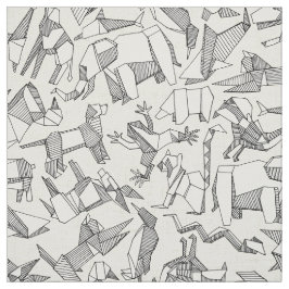 Tela perla ditsy animal del origami